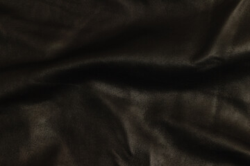 Texture of black leather surface. Leather background.