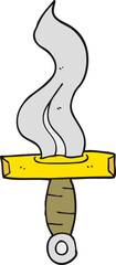 cartoon dagger