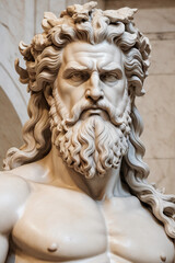 Obraz premium Statue of greece main god Zeus