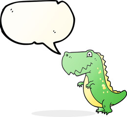 speech bubble cartoon dinosaur