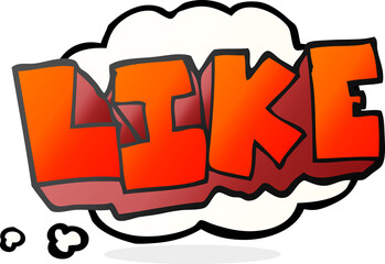 thought bubble cartoon word like
