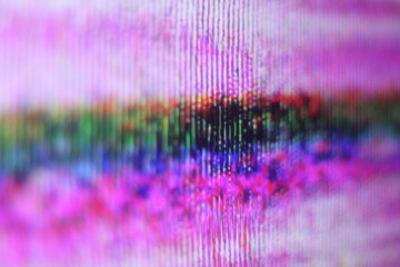 Exploring vintage TV glitches, where the mesmerizing dance of analog static weaves an artistic tapestry, creating a unique photographic texture that encapsulates the nostalgic essence of a bygone era.