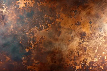 Foto op Plexiglas Grunge copper texture with oxide. metallic backgrounds. © Centric 