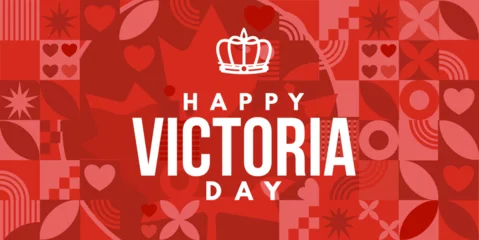 Foto op Plexiglas Happy Victoria Day, Canada. illustration, banner, © KR Studio
