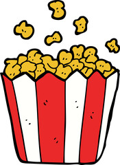 cartoon popcorn