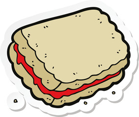 sticker of a cartoon biscuit