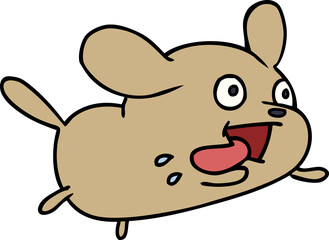 cartoon of cute kawaii dog