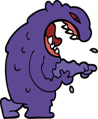 cartoon doodle halloween monster