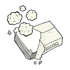 textured cartoon office paper