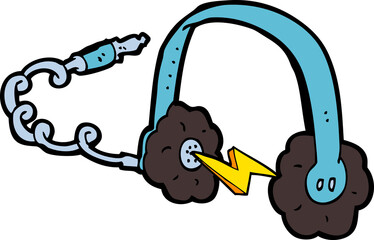 cartoon headphones