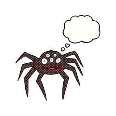 thought bubble cartoon spider