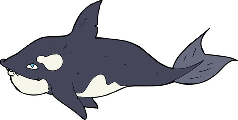 Fototapeta premium cartoon killer whale
