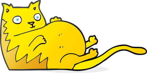cartoon fat cat