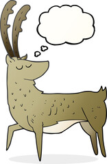 thought bubble cartoon manly stag