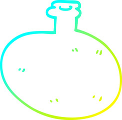 cold gradient line drawing cartoon big old jug