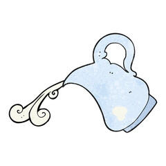 textured cartoon milk jug pouring milk