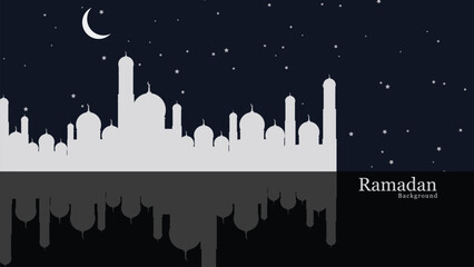 Ramadan kareem vector illustration, ramadan holiday celebration background