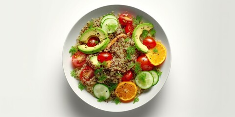 minimalistic design Quinoa tabbouleh salad