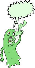 speech bubble cartoon ghost