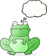thought bubble cartoon frog