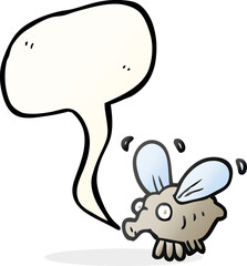 speech bubble cartoon fly