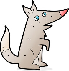 cartoon wolf cub