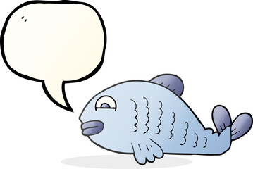 speech bubble cartoon fish