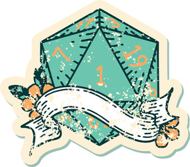 natural one d20 dice roll illustration