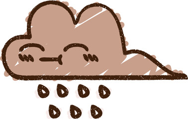 Raincloud Chalk Drawing
