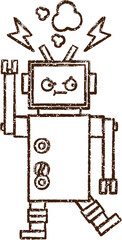 Robot Charcoal Drawing
