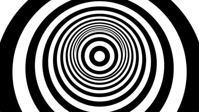 4K Op Art Hypnotic Monochrome Stripes: Seamless Loop Footage Ideal for Events, Concerts, Promos, Music Videos, Video Art, Shows and Parties. Valuable Resource for Motion Designers, Editors, and VJs