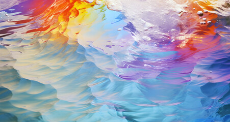 abstract colored water background, ai generated
