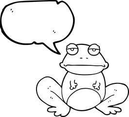 speech bubble cartoon frog