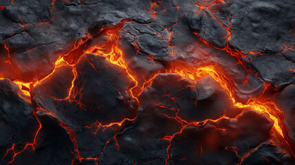 Close-Up of a Lava Texture