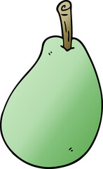 cartoon doodle fresh pear