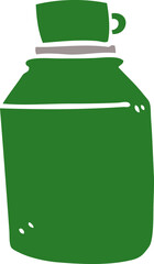 cartoon doodle hot drinks flask