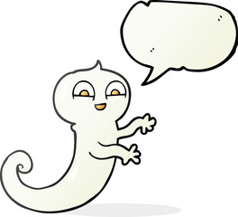 speech bubble cartoon ghost