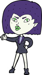 cartoon vampire girl