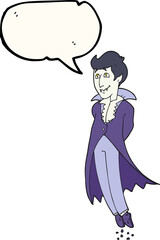 speech bubble cartoon vampire
