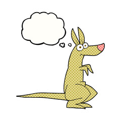 thought bubble cartoon kangaroo
