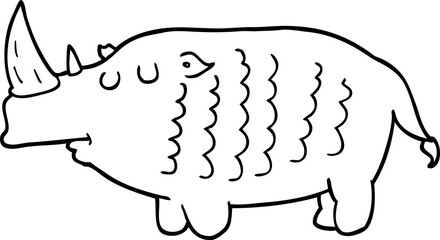 cartoon rhinoceros
