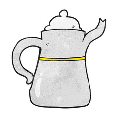 textured cartoon coffee pot