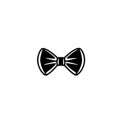 Bow Tie Logo Monochrome Design Style