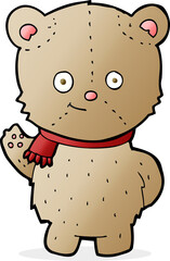 cartoon bear waving