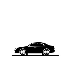 Fototapeta na wymiar Car Lift Parking Logo Monochrome Design Style