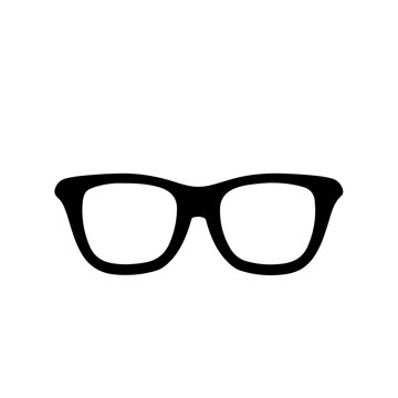 Glasses Logo Monochrome Design Style