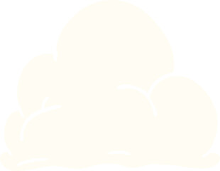 cartoon doodle fluffy white clouds