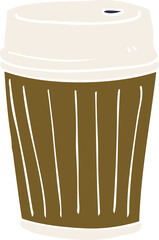 cartoon doodle coffee cup