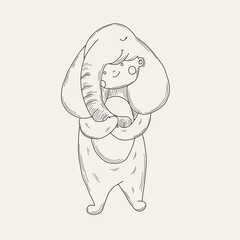 Baby elephant costume 