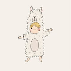 children in animal costume